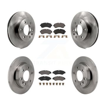 Front Rear Brake Rotors & Semi-Metallic Pad Kit For Mercedes-Benz Sprinter 2500 3500 4500 K8F-103979
