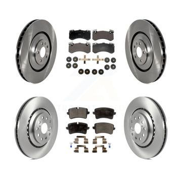 Front Rear Disc Brake Rotors And Semi-Metallic Pads Kit For Audi S7 S8 K8F-103983