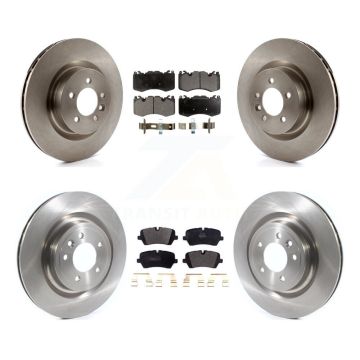 Front Rear Disc Brake Rotors And Semi-Metallic Pads Kit For 2016 Land Rover Range 3.0L K8F-103984