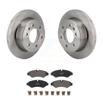 Rear Brake Rotors Semi-Metallic Pad Kit For Mercedes-Benz Sprinter 2500 3500 Freightliner K8F-103986