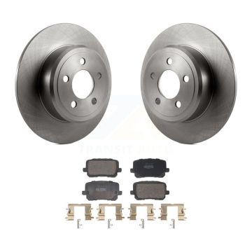 Rear Brake Rotors Semi-Metallic Pad Kit For Dodge Charger With 370mm Diameter Front Rotor K8F-103987