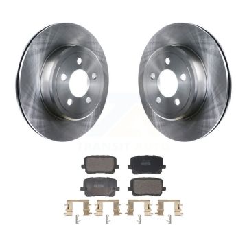 Rear Brake Rotors Semi-Metallic Pad Kit For Dodge Charger With 370mm Diameter Front Rotor K8F-103988