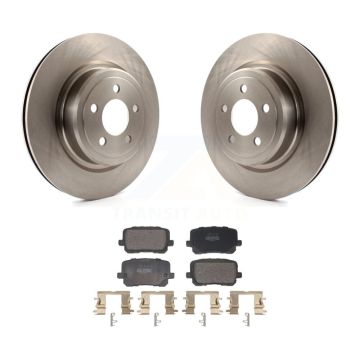 Rear Brake Rotors Semi-Metallic Pad Kit For Dodge Charger With 370mm Diameter Front Rotor K8F-103989