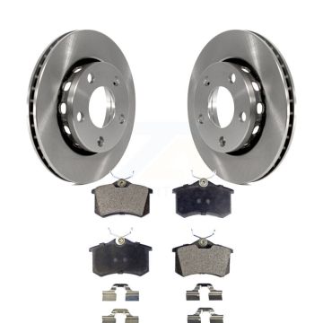 Rear Brake Rotors & Semi-Metallic Pad Kit For 2002 Audi S4 With 256mm Diameter Rotor K8F-103990