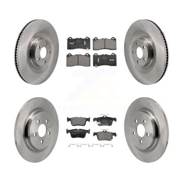 Front Rear Disc Brake Rotors And Semi-Metallic Pads Kit For Ford Mustang Mach-E K8F-104003