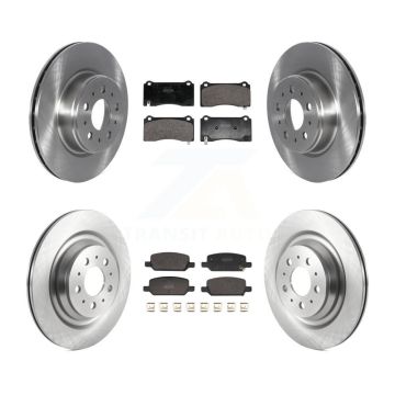 Front Rear Brake Rotor Semi-Metallic Pad Kit For 17-22 Tesla 3 With Gray Painted Calipers K8F-104007