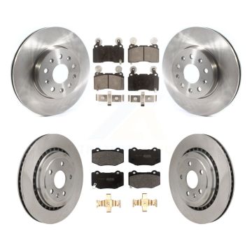 Front Rear Brake Rotor Semi-Metallic Pad Kit For 2016 Chevrolet Camaro With Brembo Brakes K8F-104012