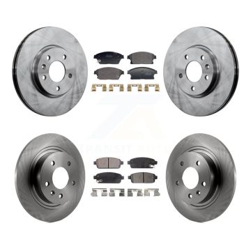Front Rear Brake Rotor And Semi-Metallic Pad Kit For Chevrolet Cruze Buick Verano Orlando K8F-104017