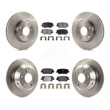 Front Rear Disc Brake Rotors And Semi-Metallic Pads Kit For Hyundai Santa Fe Kia Sorento K8F-104030