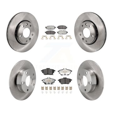 Front Rear Brake Rotor Semi-Metallic Pad Kit For 2020-2023 Nissan Sentra Disc rear brakes K8F-104032