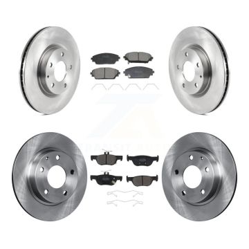 Front Rear Disc Brake Rotors And Semi-Metallic Pads Kit For Mazda CX-30 K8F-104034