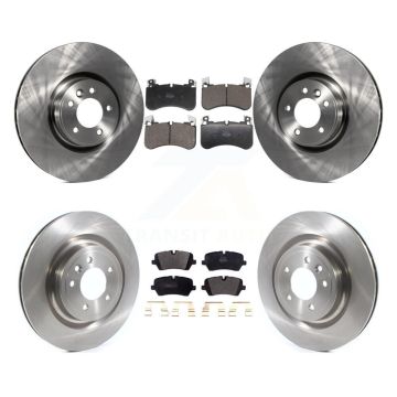 Front Rear Disc Brake Rotors And Semi-Metallic Pads Kit For Land Rover Range K8F-104036