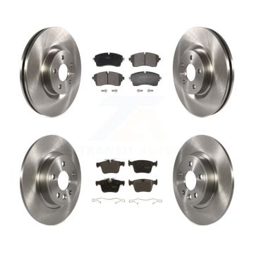 Front Rear Disc Brake Rotors And Semi-Metallic Pads Kit For Jaguar E-Pace K8F-104038