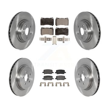 Front Rear Disc Brake Rotors And Semi-Metallic Pads Kit For 2017-2019 Tesla X S K8F-104039