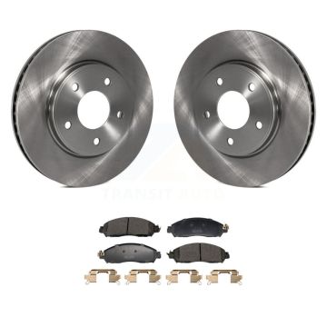 Front Disc Brake Rotors And Semi-Metallic Pads Kit For Nissan LEAF NV200 K8F-104049