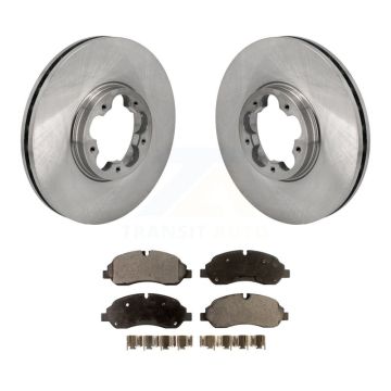 Front Disc Brake Rotor Semi-Metallic Pad Kit For Ford Transit-250 Transit-150 Transit-350 K8F-104055