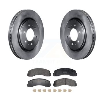 Front Disc Brake Rotors Semi-Metallic Pad Kit For Ford F-150 Expedition Lincoln Navigator K8F-104062