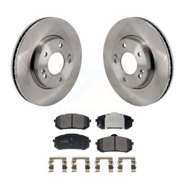 Front Disc Brake Rotors And Semi-Metallic Pads Kit For Hyundai Elantra K8F-104064