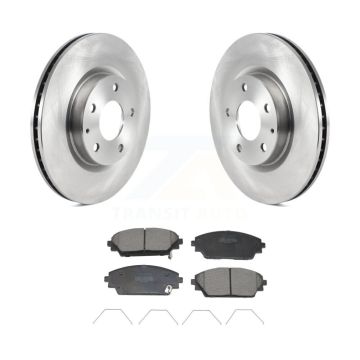 Front Disc Brake Rotors And Semi-Metallic Pads Kit For 2020-2023 Mazda CX-30 K8F-104067