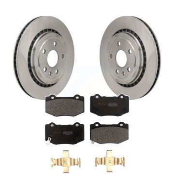 Rear Disc Brake Rotors And Semi-Metallic Pads Kit For Chevrolet Camaro Cadillac ATS K8F-104078
