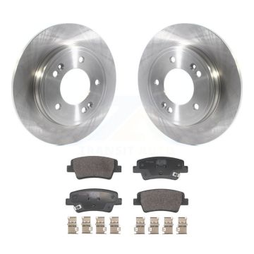 Rear Disc Brake Rotor Semi-Metallic Pad Kit For Hyundai Elantra With Manual Parking K8F-104083