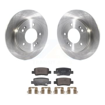 Rear Brake Rotors & Semi-Metallic Pad Kit For Hyundai Elantra With Electric Parking K8F-104084