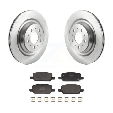 Rear Brake Rotor & Semi-Metallic Pad Kit For 2017-2022 Tesla 3 With Gray Painted Calipers K8F-104087