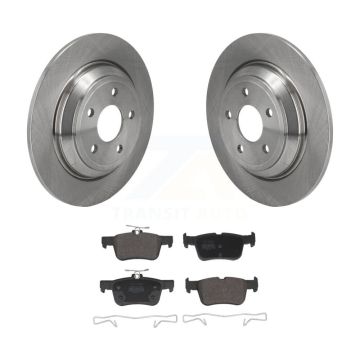 Rear Disc Brake Rotors Semi-Metallic Pad Kit For Ford Escape Bronco Sport Lincoln Corsair K8F-104088