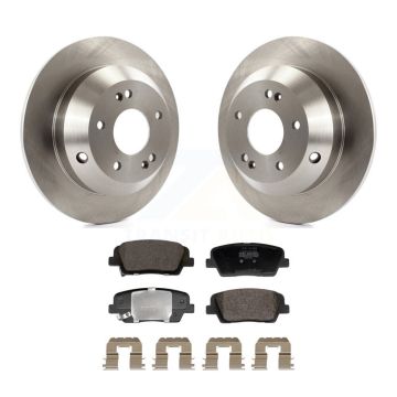 Rear Disc Brake Rotor And Semi-Metallic Pad Kit For Hyundai Santa Fe Sport Kia Sorento XL K8F-104089