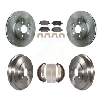 Front Rear Disc Brake Rotors Semi-Metallic Pad And Drum Kit For 2018-2020 Chevrolet Sonic K8F-104108