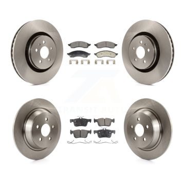 Front Rear Disc Brake Rotors And Semi-Metallic Pads Kit For Lincoln Nautilus K8F-104129