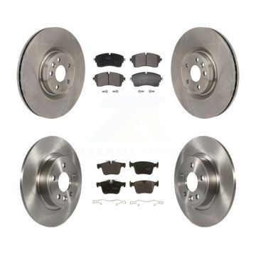 Front Rear Disc Brake Rotors And Semi-Metallic Pads Kit For Jaguar E-Pace K8F-104144