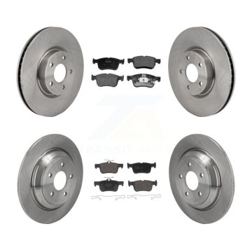 Front Rear Brake Rotor Semi-Metallic Pad Kit For Ford Escape Bronco Sport Lincoln Corsair K8F-104151