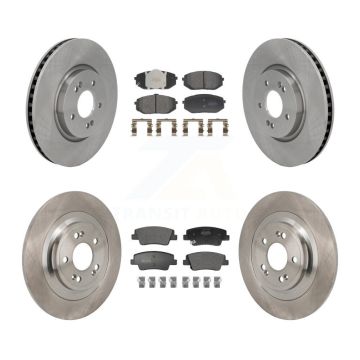 Front Rear Disc Brake Rotors And Semi-Metallic Pads Kit For Hyundai Ioniq 5 Kia EV6 6 K8F-104153