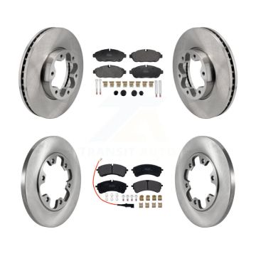 Front Rear Brake Rotor Semi-Metallic Pad Kit For Ford Transit-250 Transit-150 Transit-350 K8F-104159