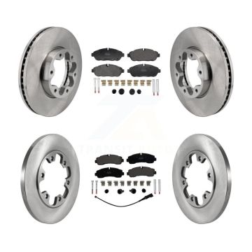 Front Rear Brake Rotor Semi-Metallic Pad Kit For 20-21 Ford Transit-350 With 6 Lug Wheels K8F-104160