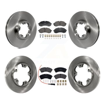Front Rear Brake Rotor Semi-Metallic Pad Kit For Ford Transit-250 Transit-350 Transit-150 K8F-104161