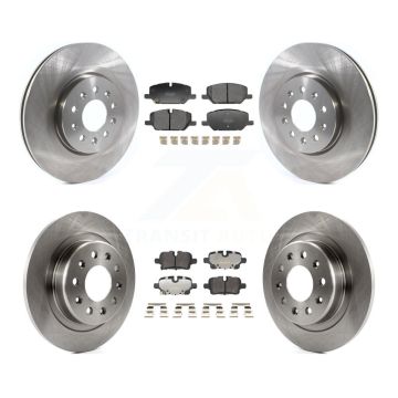 Front Rear Disc Brake Rotors Semi-Metallic Pad Kit For 2021 Chevrolet Equinox GMC Terrain K8F-104165
