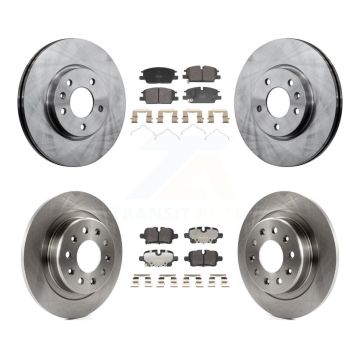 Front Rear Brake Rotor And Semi-Metallic Pad Kit For Chevrolet GMC Terrain Equinox Malibu K8F-104166