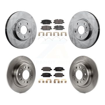 Front Rear Disc Brake Rotors And Semi-Metallic Pads Kit For Chevrolet Malibu K8F-104168