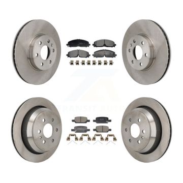 Front Rear Brake Rotors Semi-Metallic Pad Kit For 2021-2022 Chevrolet Colorado GMC Canyon K8F-104169