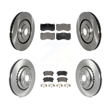 Front Rear Disc Brake Rotors And Semi-Metallic Pads Kit For Audi S8 S7 K8F-104172