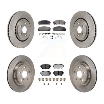 Front Rear Brake Rotor And Semi-Metallic Pad Kit For Toyota Sienna RAV4 Prime bZ4X Subaru K8F-104188