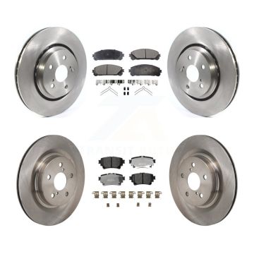 Front Rear Brake Rotors & Semi-Metallic Pad Kit For Lexus NX350h NX350 NX250 Toyota Crown K8F-104190