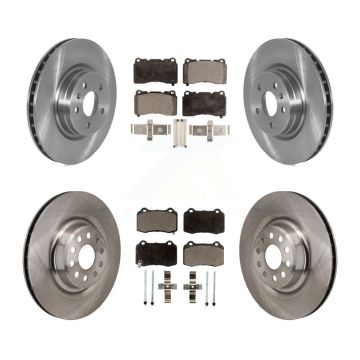 Front Rear Disc Brake Rotors And Semi-Metallic Pads Kit For Tesla S K8F-104193