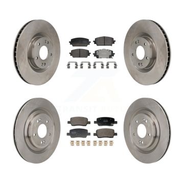 Front Rear Disc Brake Rotors And Semi-Metallic Pads Kit For Hyundai Santa Fe Kia Sorento K8F-104196