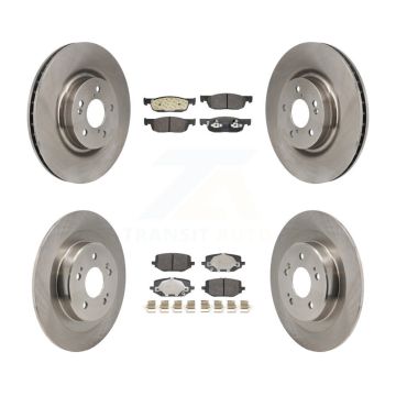 Front Rear Disc Brake Rotors And Semi-Metallic Pads Kit For 2022-2023 Acura MDX 3.5L K8F-104201