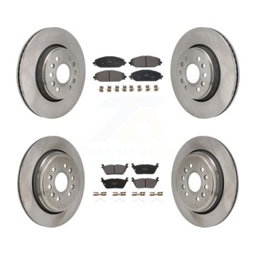 Front Rear Disc Brake Rotors And Semi-Metallic Pad Kit For Ram 1500 Jeep Wagoneer Grand L K8F-104211