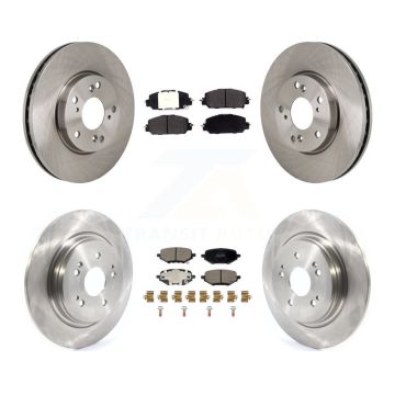 Front Rear Disc Brake Rotors And Semi-Metallic Pads Kit For 2017-2021 Honda Clarity K8F-104215