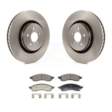 Front Disc Brake Rotors And Semi-Metallic Pads Kit For Lincoln Nautilus K8F-104221